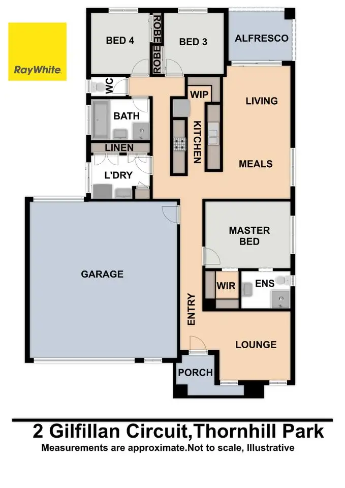 Floorplan of Homely house listing, 2 Gilfillan Circuit, Thornhill Park VIC 3335