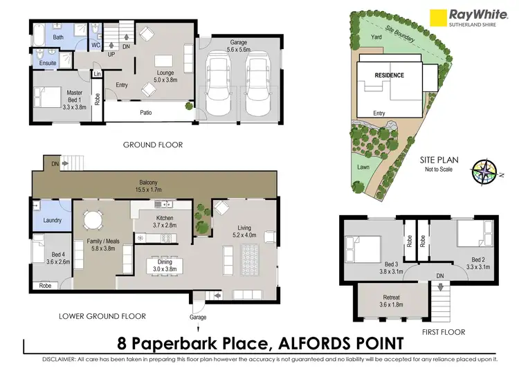 Floorplan of Homely house listing, 8 Paperbark Place, Alfords Point NSW 2234