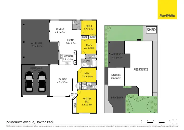 Floorplan of Homely house listing, 22 Merriwa Avenue, Hoxton Park NSW 2171