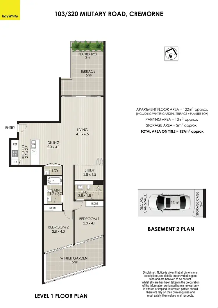 Floorplan of Homely apartment listing, 103/320 Military Road, Cremorne NSW 2090
