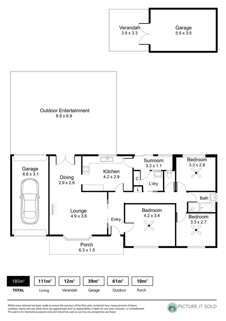 Floorplan of Homely house listing, 1485 Main North Road, Salisbury East SA 5109