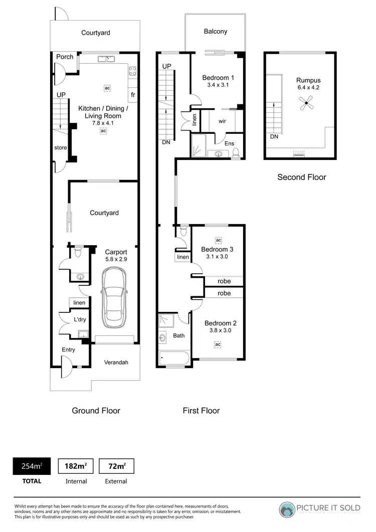 Floorplan of Homely townhouse listing, 16 Golding Lane, Lightsview SA 5085
