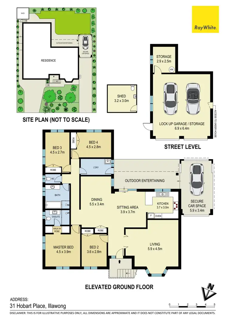 Floorplan of Homely house listing, 31 Hobart Place, Illawong NSW 2234