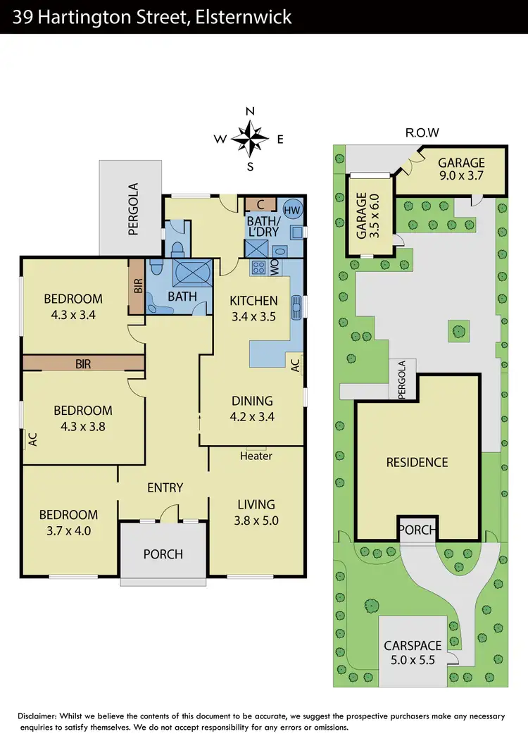 Floorplan of Homely house listing, 39 Hartington Street, Elsternwick VIC 3185