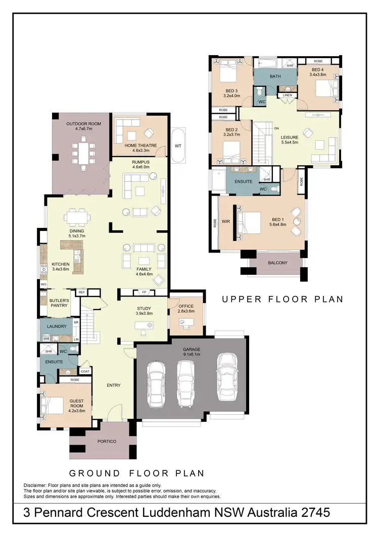 Floorplan of Homely house listing, 3 Pennard Crescent, Luddenham NSW 2745