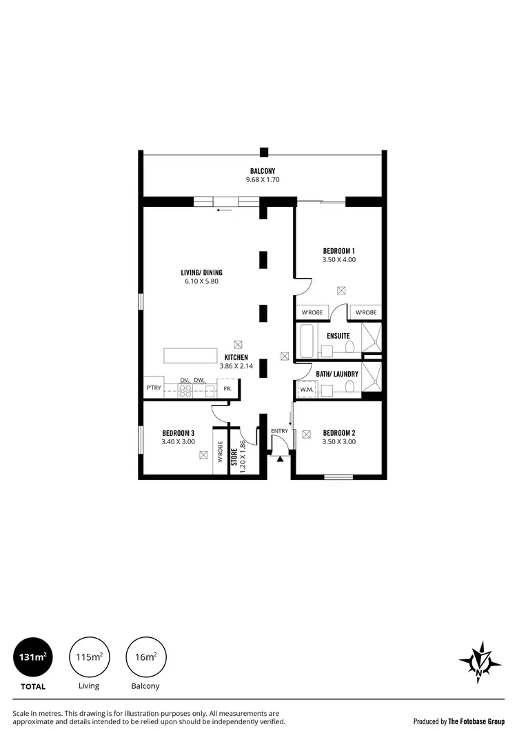 Floorplan of Homely apartment listing, 33/31 Halifax Street, Adelaide SA 5000