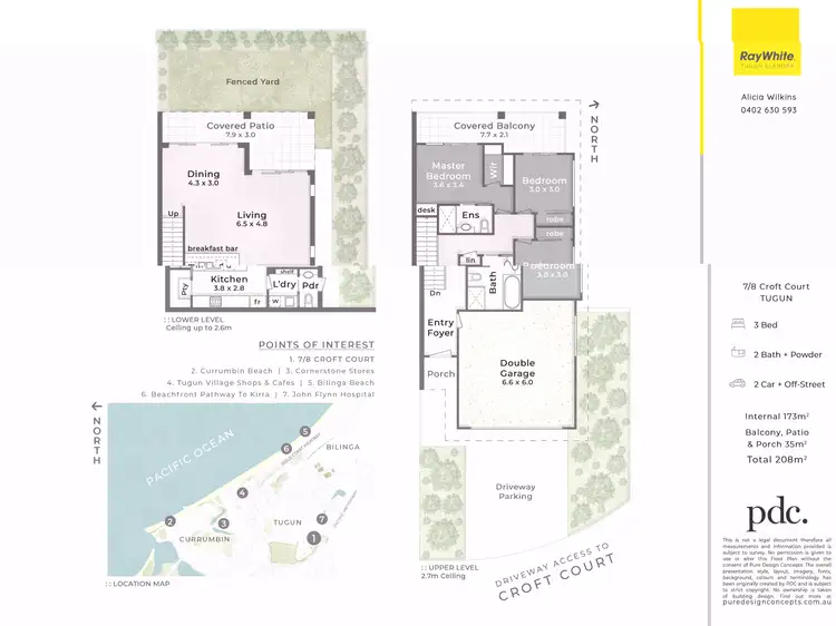 Floorplan of Homely townhouse listing, 7/8 Croft Court, Tugun QLD 4224