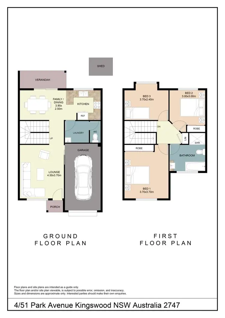 Floorplan of Homely townhouse listing, 4/51-53 Park Avenue, Kingswood NSW 2747