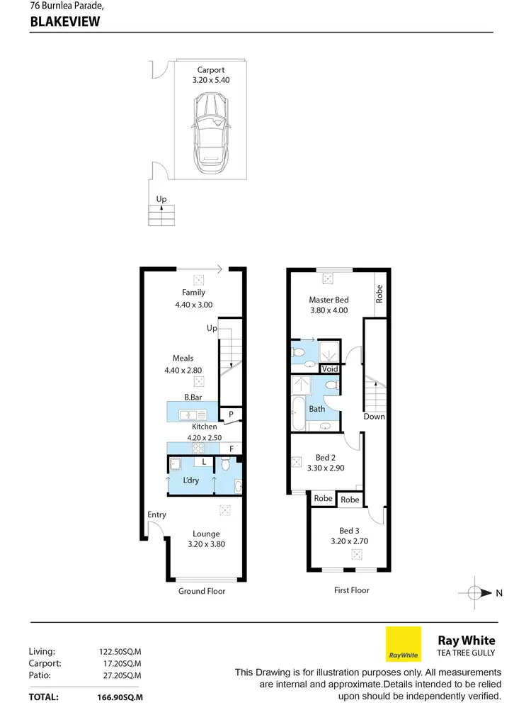Floorplan of Homely house listing, 76 Burnlea Parade, Blakeview SA 5114