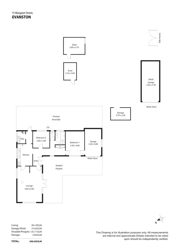 Floorplan of Homely house listing, 15 Margaret Street, Evanston SA 5116