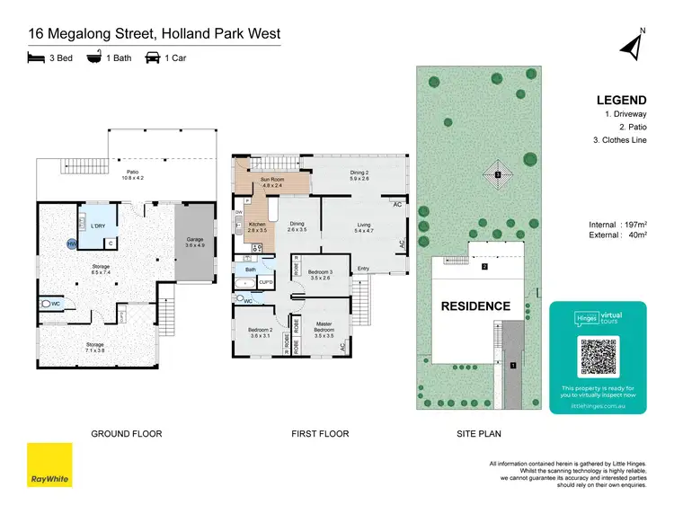 Floorplan of Homely house listing, 16 Megalong Street, Holland Park West QLD 4121