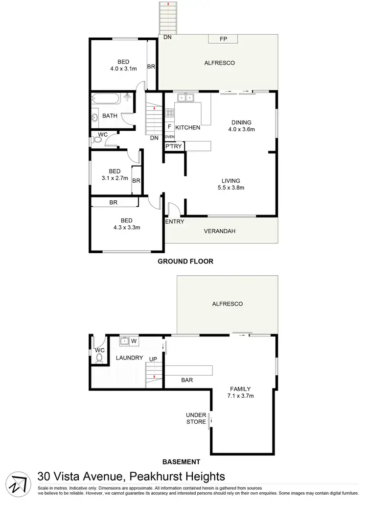Floorplan of Homely house listing, 30 Vista Avenue, Peakhurst Heights NSW 2210