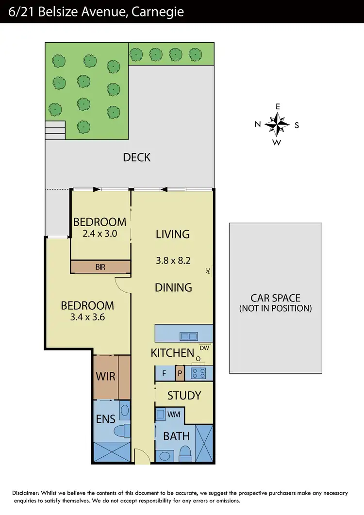 Floorplan of Homely apartment listing, 6/21 Belsize Avenue, Carnegie VIC 3163