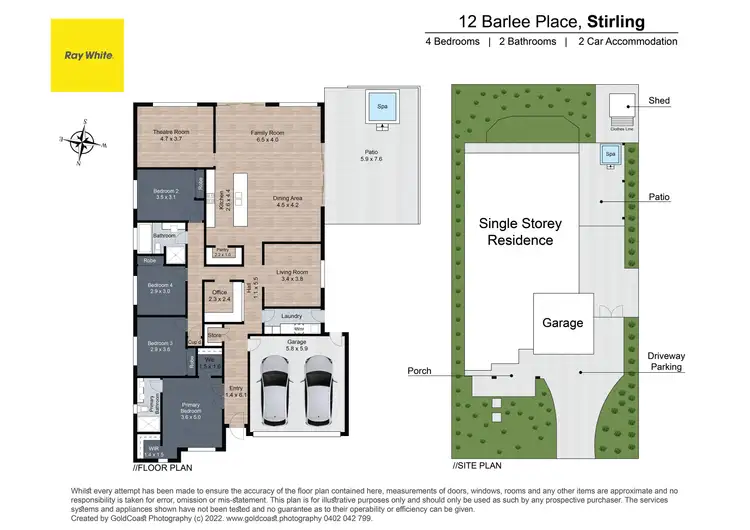 Floorplan of Homely house listing, 12 Barlee Place, Stirling ACT 2611