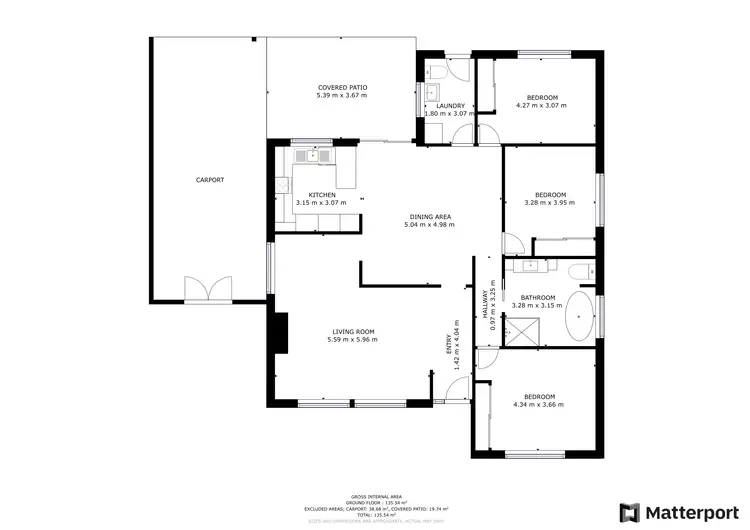 Floorplan of Homely house listing, 1 Hazel Court, Swan Hill VIC 3585