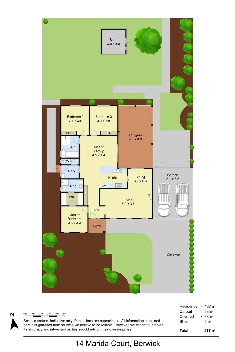 Floorplan of Homely house listing, 14 Marida Court, Berwick VIC 3806