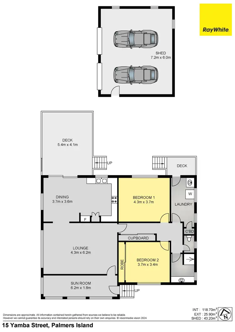 Floorplan of Homely house listing, 15 Yamba Street, Palmers Island NSW 2463