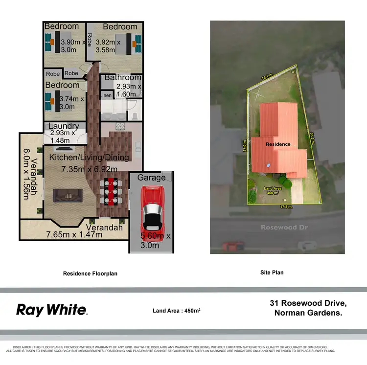Floorplan of Homely house listing, 31 Rosewood Drive, Norman Gardens QLD 4701
