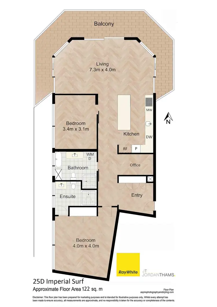 Floorplan of Homely apartment listing, 25D/80 The Esplanade, Surfers Paradise QLD 4217