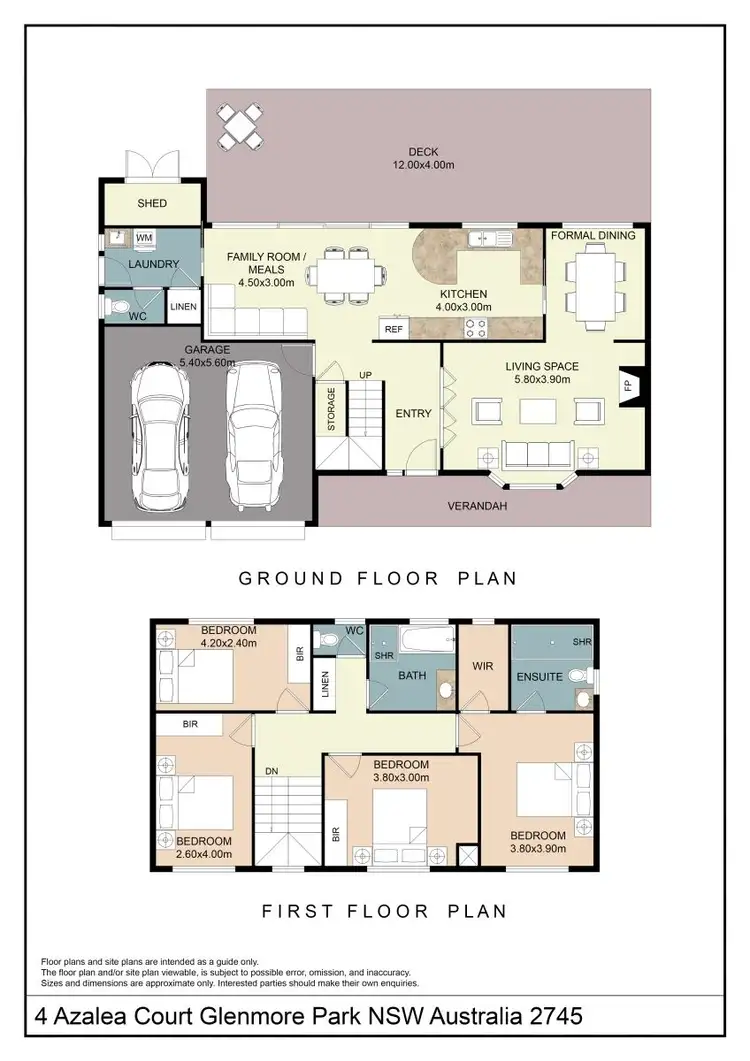 Floorplan of Homely house listing, 4 Azalea Court, Glenmore Park NSW 2745