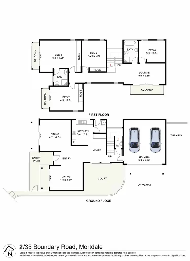 Floorplan of Homely townhouse listing, 2/35 Boundary Road, Mortdale NSW 2223