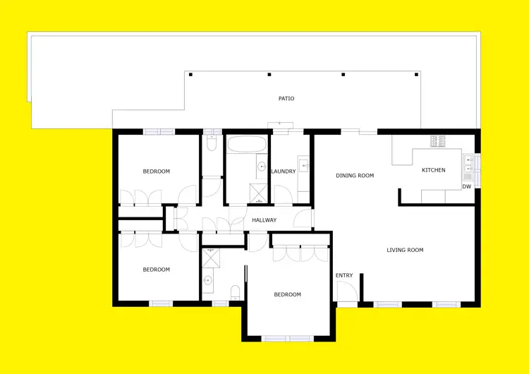Floorplan of Homely house listing, 8 Isabelle Court, Mildura VIC 3500