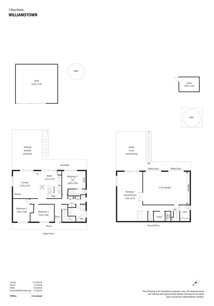 Floorplan of Homely house listing, 7 Eliza Street, Williamstown SA 5351