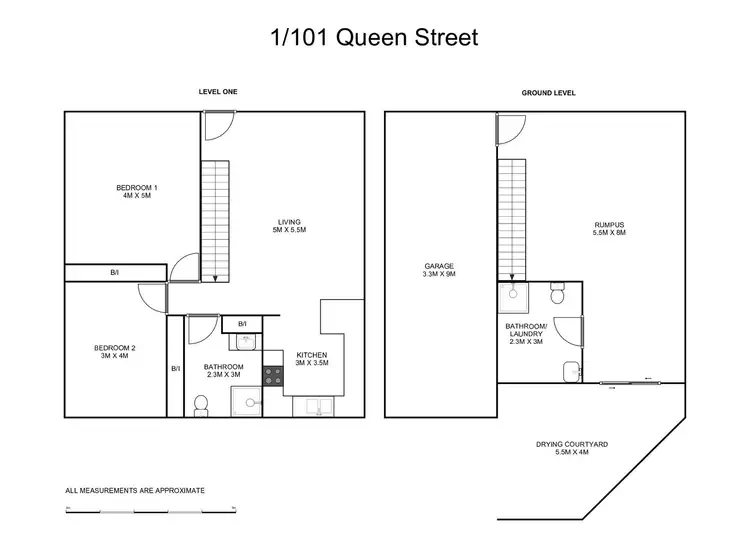 Floorplan of Homely townhouse listing, 1/99 Queen Street, Grafton NSW 2460