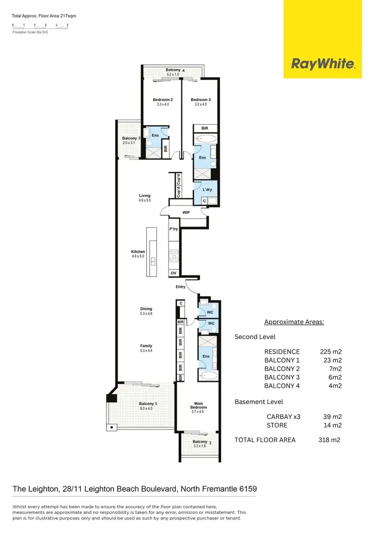 Floorplan of Homely house listing, 28/11 Leighton Beach Boulevard, North Fremantle WA 6159