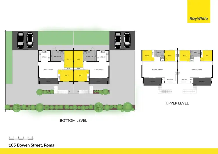 Floorplan of Homely block of units listing, 105 Bowen Street, Roma QLD 4455