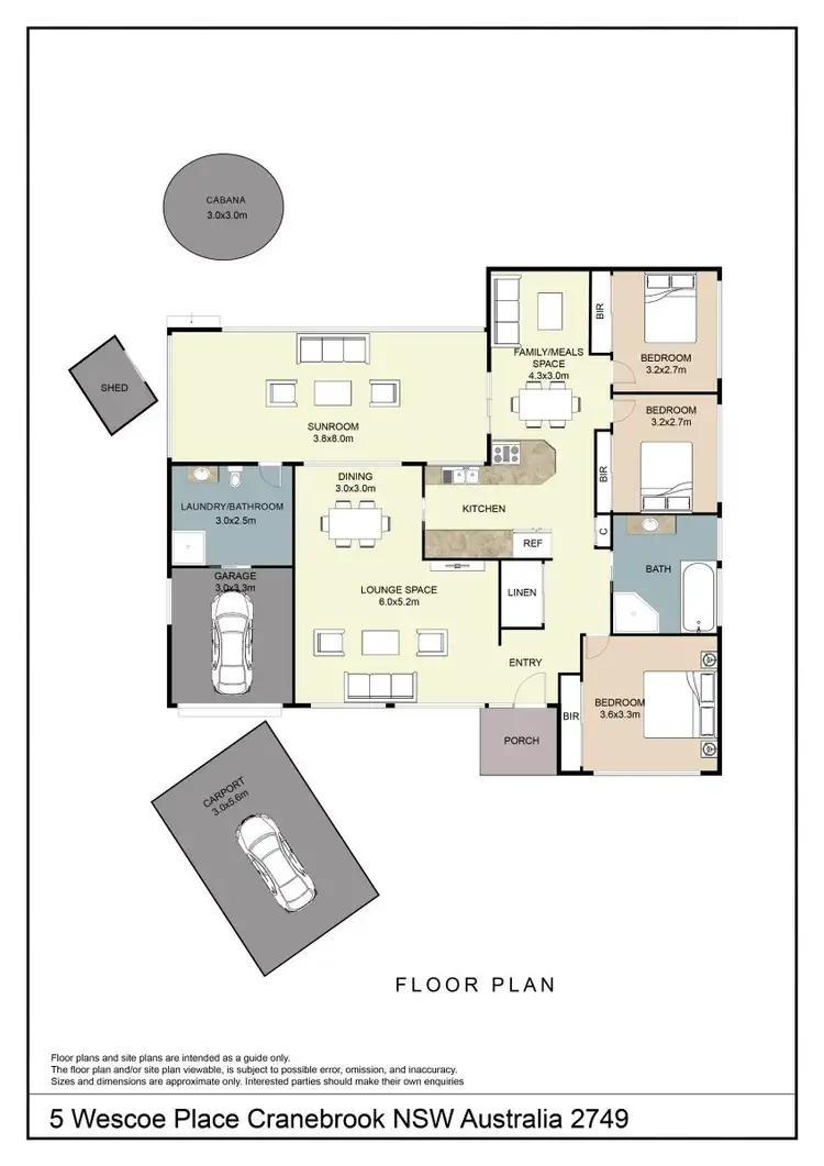 Floorplan of Homely house listing, 5 Wescoe Place, Cranebrook NSW 2749