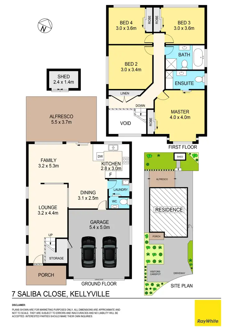 Floorplan of Homely house listing, 7 Saliba Close, Kellyville NSW 2155
