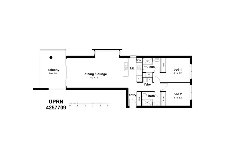 Floorplan of Homely unit listing, Address available on request