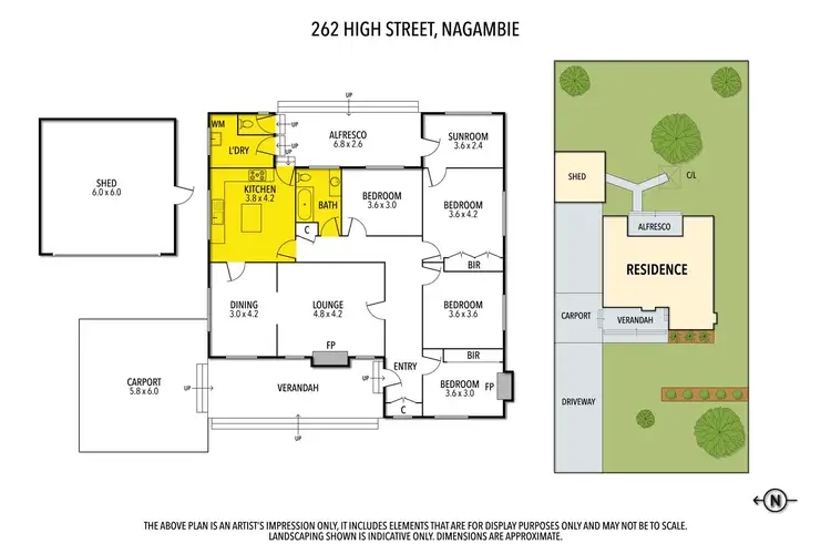 Floorplan of Homely house listing, 262 High Street, Nagambie VIC 3608