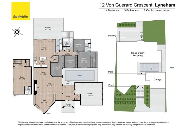 Floorplan of Homely house listing, 12 Von Guerard Crescent, Lyneham ACT 2602