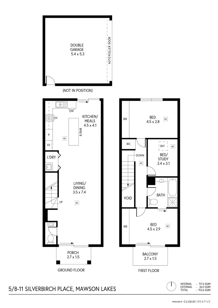 Floorplan of Homely house listing, 5/8-11 Silverbirch Place, Mawson Lakes SA 5095