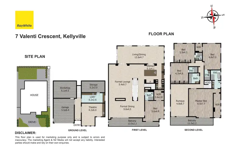Floorplan of Homely house listing, 7 Valenti Crescent, Kellyville NSW 2155