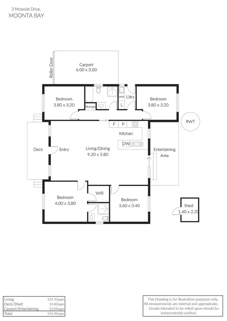 Floorplan of Homely house listing, 3 Mctavish Drive, Moonta Bay SA 5558