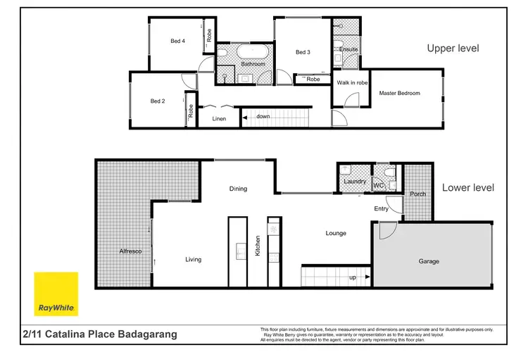 Floorplan of Homely semi-detached listing, Unit 2, 11 Catalina Place, Badagarang NSW 2540