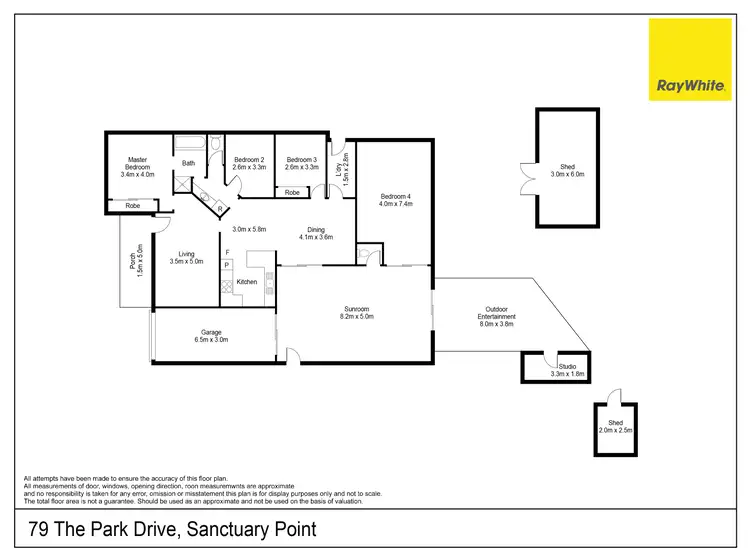 Floorplan of Homely house listing, 79 The Park Drive, Sanctuary Point NSW 2540