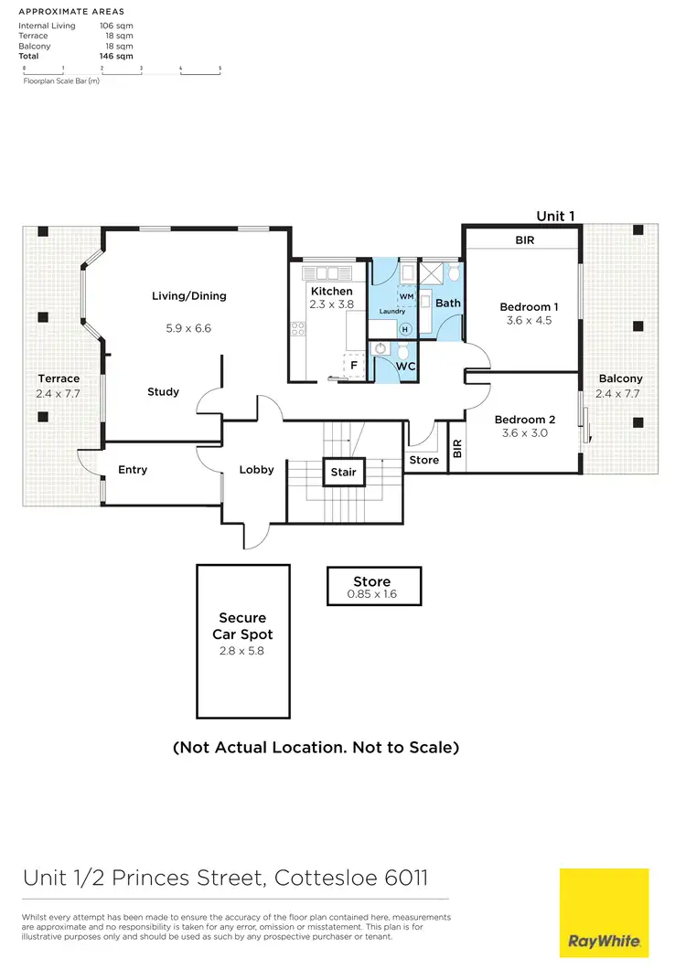 Floorplan of Homely house listing, 1/2 Princes Street, Cottesloe WA 6011