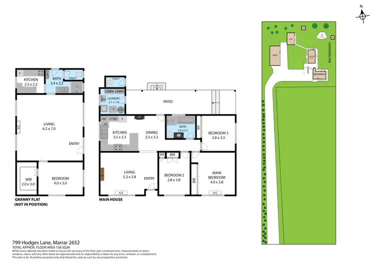 Floorplan of Homely house listing, 799 Hodges Lane, Marrar NSW 2652