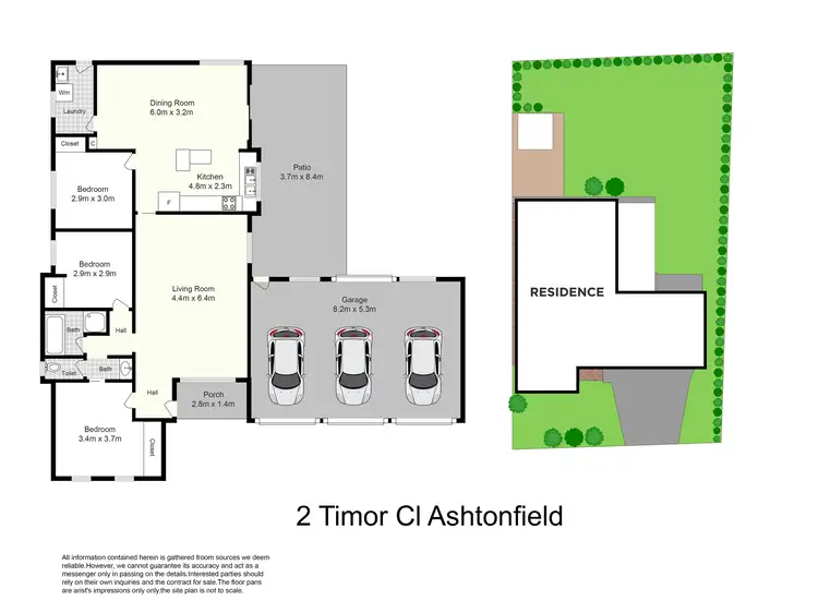 Floorplan of Homely house listing, 2 Timor Close, Ashtonfield NSW 2323