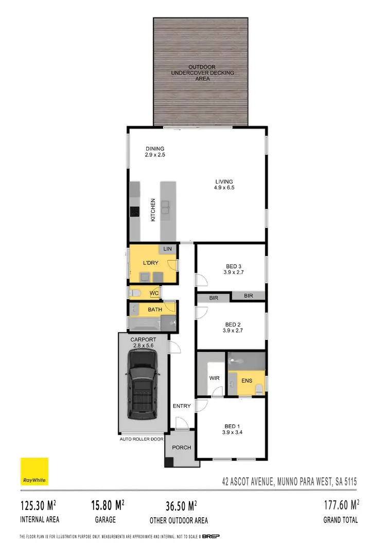 Floorplan of Homely house listing, 42 Ascot Avenue, Munno Para West SA 5115