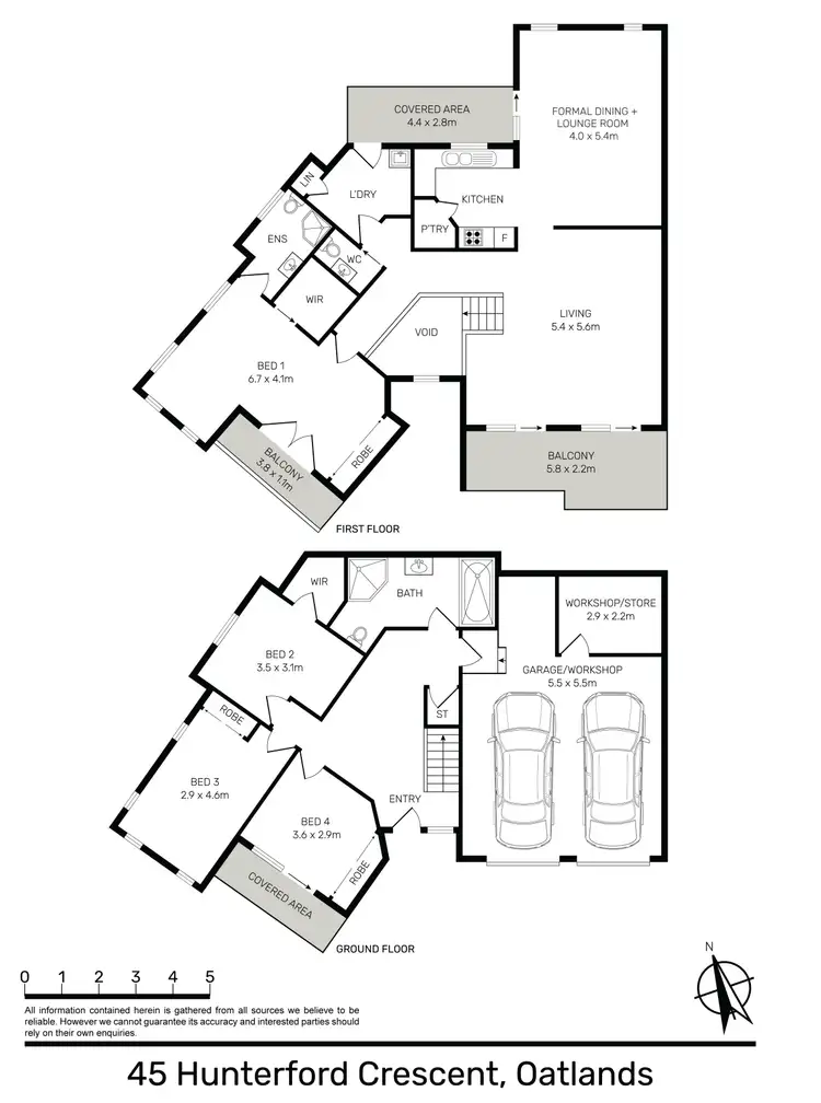 Floorplan of Homely house listing, 45 Hunterford Crescent, Oatlands NSW 2117