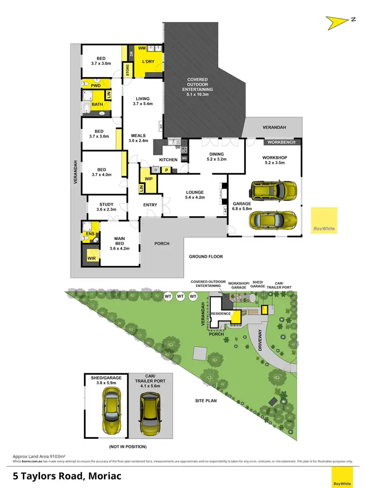 Floorplan of Homely rural property listing, 5 Taylors Road, Moriac VIC 3240