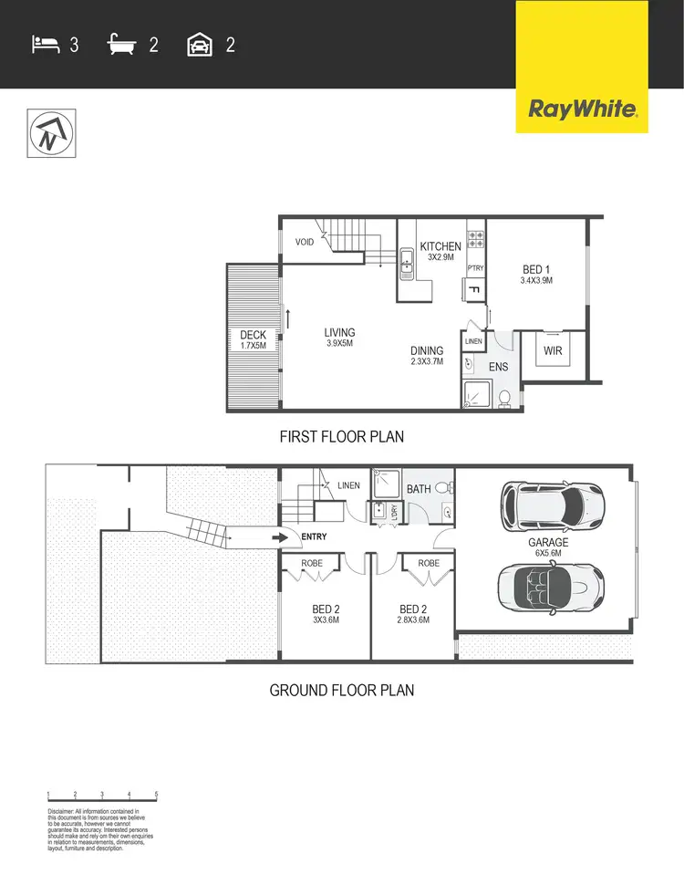 Floorplan of Homely townhouse listing, 5/108 Plimsoll Drive, Casey ACT 2913