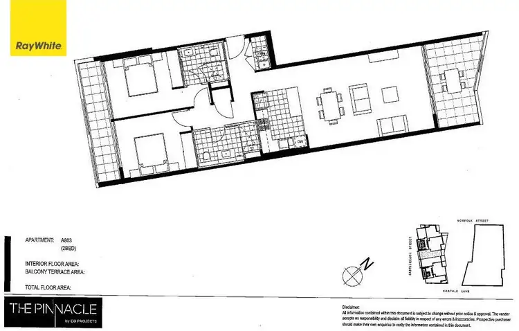 Floorplan of Homely apartment listing, A803/100 Castlereagh Street, Liverpool NSW 2170