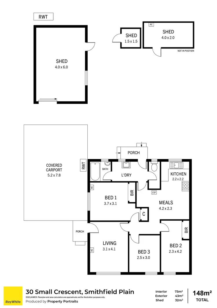 Floorplan of Homely house listing, 30 Small Crescent, Smithfield Plains SA 5114