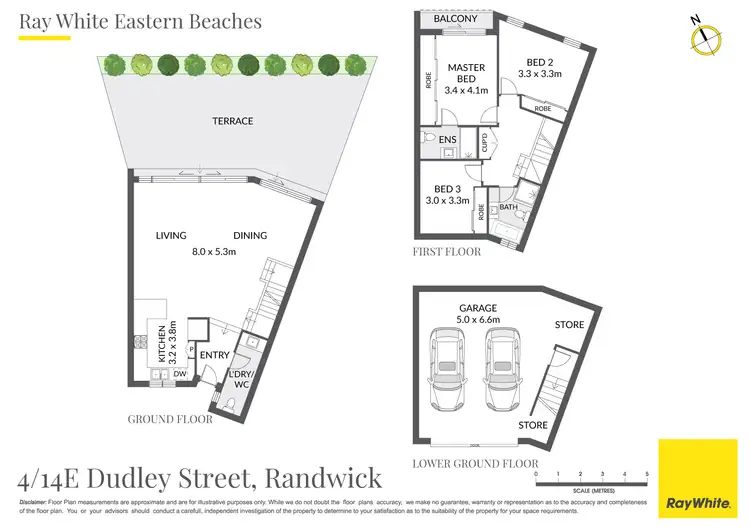 Floorplan of Homely townhouse listing, 4/14E Dudley Street, Randwick NSW 2031